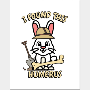 I found this humerus pun - bunny Posters and Art